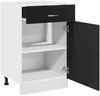 vidaXL Hängeschrank mit Regal Schwarz Eichen-Optik 50 x 46 x 81,5 cm 863257 Bild 5