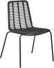 Esszimmerstuhl 2er Set TAOS Rattan Schwarz Bild 4