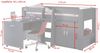 Küchenklapphängeschrank Rimini 80x72cm Hochfaltklappe matt lackiert Farbe: RAL 9010 reinweiß matt / grau RI-W8B/80-AV Bild 3