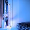 LED Wassersäule, Kunststoff klar, 5x Deko-Fische, H 120 cm Bild 3