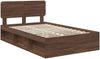 vidaXL Bettrahmen Braun Eichen-Optik 120 x 200 cm Massives Kiefernholz 3412102 Bild 4