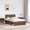 vidaXL Bettrahmen Braun Eichen-Optik 120 x 200 cm Massives Kiefernholz 3412102 Bild 3