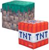 MINECRAFT - Sitzhocker, Pouf, Ottomane, Fußablage, im 2er Set, buntes Minecraft Design Bild 5
