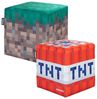 MINECRAFT - Sitzhocker, Pouf, Ottomane, Fußablage, im 2er Set, buntes Minecraft Design Bild 4