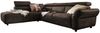 KAWOLA Sofa RISO Ecksofa mit motorischer Sitztiefenverstellung Leder anthrazit Recamiere links 81 x 240 x 263 cm Bild 2