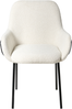 Esszimmerstuhl ALGONA Bouclé Cremeweiß Bild 5
