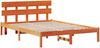 vidaXL Bettgestell mit Kopfteil Braun 150 x 200 cm Massivholz Kiefer 872160 Bild 2