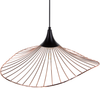 'Mazaro' Hängeleuchte Kupfer Metall Glühbirnen-Optik Schirm mit Gitter in Trichterform für Wohnzimmer Esszimmer Minimalistischer Stil Bild 4
