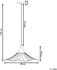 'Mazaro' Hängeleuchte Kupfer Metall Glühbirnen-Optik Schirm mit Gitter in Trichterform für Wohnzimmer Esszimmer Minimalistischer Stil Bild 2
