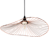 'Mazaro' Hängeleuchte Kupfer Metall Glühbirnen-Optik Schirm mit Gitter in Trichterform für Wohnzimmer Esszimmer Minimalistischer Stil Bild 5