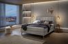 Fernanda Boxspringbett grau Eiche MassivholzPolyester/Polyamid/Viskose 214cm x 143cm x 115cm Bild 2
