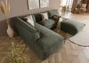 Ecksofa inkl. Hocker 285x220x79 Polyester grün RAVENNA Bild 2