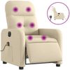 vidaXL Massagesessel Elektrisch Creme Stoff 3206794 Bild 2
