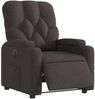 vidaXL Relaxsessel Elektrisch Dunkelbraun Stoff 3204691 Bild 3