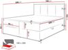 Boxspringbett Rebos, Grau, 180x200 cm Bild 4