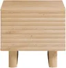 Vente-unique - LUDIMA Bedside table Holz, Platte Beige - B 36,8 cm x H 46,1 cm x L 50 cm Bild 3