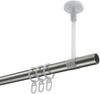 Gardinenstangen-Set Sonette Elanto 240 cm (geteilt in 2 x 120 cm), 1-läufig, 20 mm Ø Edelstahl-Optik Bild 3