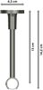 Gardinenstangen-Set Sonette Elanto 240 cm (geteilt in 2 x 120 cm), 1-läufig, 20 mm Ø Edelstahl-Optik Bild 2