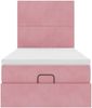 vidaXL Ottoman-Bett mit Matratzen Rosa 100x200 cm Samt 3313384 Bild 5