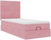 vidaXL Ottoman-Bett mit Matratzen Rosa 100x200 cm Samt 3313384 Bild 4