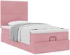 vidaXL Ottoman-Bett mit Matratzen Rosa 100x200 cm Samt 3313384 Bild 2