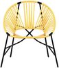 vidaXL Gartenstuhl-Set 3-tlg. Schwarz und Gelb Poly Rattan 4009295 Bild 5