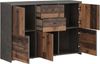 Kommode BEST CHEST K233 5-trg. 2 Schubladen Optik: Old Wood Vintage Bild 5