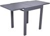 Gartentisch CELIA - Aluminium, Anthrazit, 65x65x75cm | Ausziehtisch Esstisch Wetterfest Outdoor Tisch Bild 2