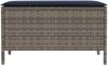 vidaXL Garten-Fußhocker Grau und Marineblau 80 x 38 x 42 cm PE-Rattan 42025402 Bild 4