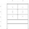 Kommode Schrank SAGA Buche massiv 97x101x46 cm Bild 3