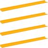 vidaXL Schwebendes Regal 4 pcs Senfgelb 100 x 9 x 2,5 cm Stahl 8003991 Bild 2