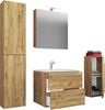 VCM Badmöbel Waschtisch Badinos 917136 Honig-Eiche H. 152 x B. 126 x T. 46 cm Bild 2