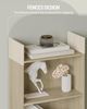 Bücherregal, Regal, Standregal, Büroregal, mit 6 Fächern, offen, für Wohnzimmer, Arbeitszimmer, Büro, als Raumteiler, 24 x 48 x 170 cm, Eichenbeige Bild 5