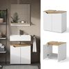 Waschbeckenunterschrank Marelle Weiß/Artisan 60 x 57.5 cm mit 2 Türen Vicco Bild 2