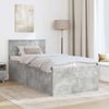 vidaXL Bettrahmen mit Kopfteil Beton Grau 75 x 190 cm Holzwerkstoff 3408630 Bild 3