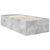 vidaXL Bettrahmen mit Kopfteil Beton Grau 75 x 190 cm Holzwerkstoff 3408630 Bild 5
