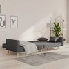 vidaXL Schlafsofa 2-Sitzer mit 2 Kissen, Dunkelgrau Bild 3