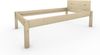 Pfostenbett Massivholzbett (Fichte) "Daybett" 100 x 190 cm 48 cm Holzbett 300kg Bild 2