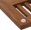 Teak-Badematte HWC-M86, Duschmatte Badvorleger, hochwertiges B-Grade-Teak (Kernholz, 20-30 Jahre), 3x40x100cm Bild 4