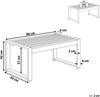 Couchtisch SALERNO Metall Dunkelgrau Bild 2