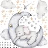 WANDKIND Wandtattoo Elefant auf dem Mond V311 (Elefant), rückstandslos abziehbar Bild 3