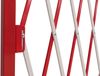 Alu Absperrgitter HWC-B34, Zaun Schutzgitter Scherengitter Trenngitter, ausziehbar 103x53-411cm ~ rot-weiß Bild 5