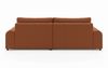 Ecksofa Lounge Schlaffunktion Bettkasten moderne L-Couch Ecke Rechts Terracotta Bild 5