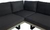 Garten-Garnitur mit Sessel HWC-H54, Lounge-Set Sofa, Spun Poly Akazie Holz FSC® Aluminium ~ grau, Polster dunkelgrau Bild 5