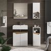Badschrank Marelle Weiß/Artisan 30 x 67 cm mit Tür und offenem Fach Vicco Bild 4