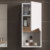 Badschrank Marelle Weiß/Artisan 30 x 67 cm mit Tür und offenem Fach Vicco Bild 5