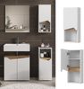 Badschrank Marelle Weiß/Artisan 30 x 67 cm mit Tür und offenem Fach Vicco Bild 2
