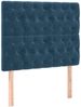 vidaXL Boxspringbett mit Matratze Dunkelblau 100x200 cm Samt 3138011 Bild 5