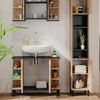 Badmöbel-Set Aquis Sonoma 3 Teile, mit Hochschrank Vicco Bild 5