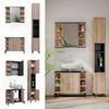 Badmöbel-Set Aquis Sonoma 3 Teile, mit Hochschrank Vicco Bild 2